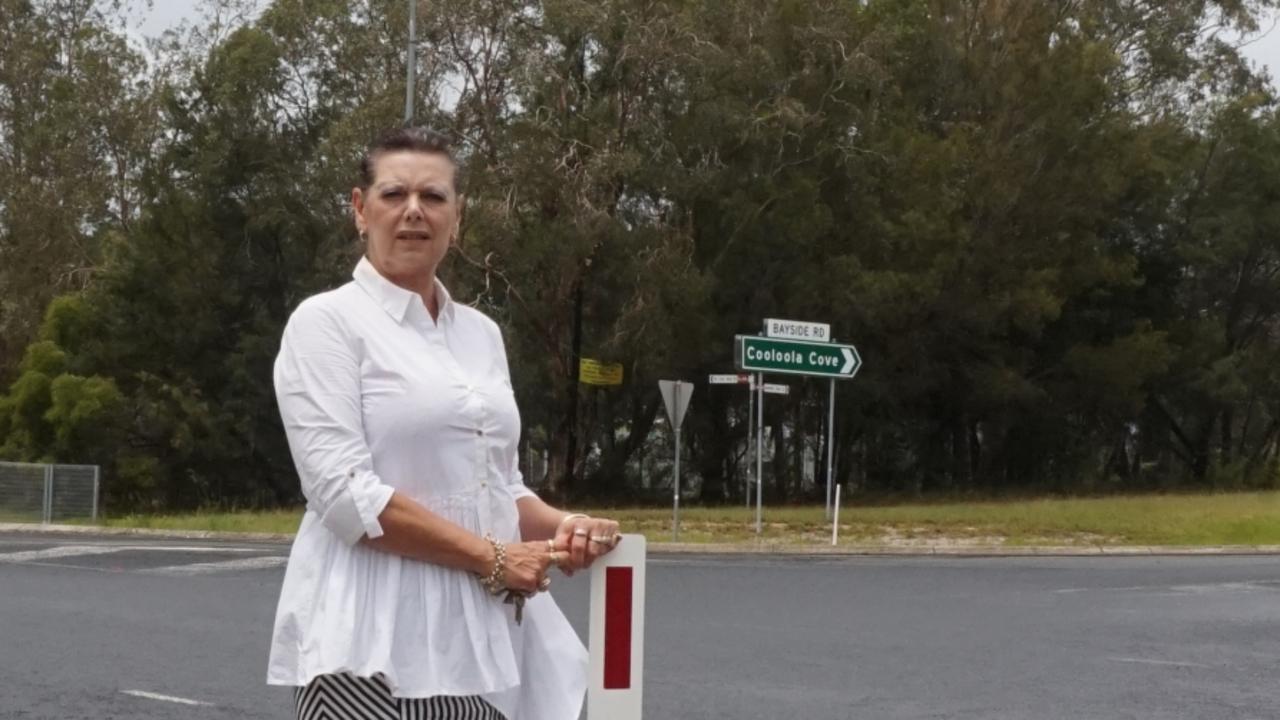 Cooloola Cove resident Debra Mason is calling on the state government to upgrade the Tin Can Bay Rd turn-off to the town.