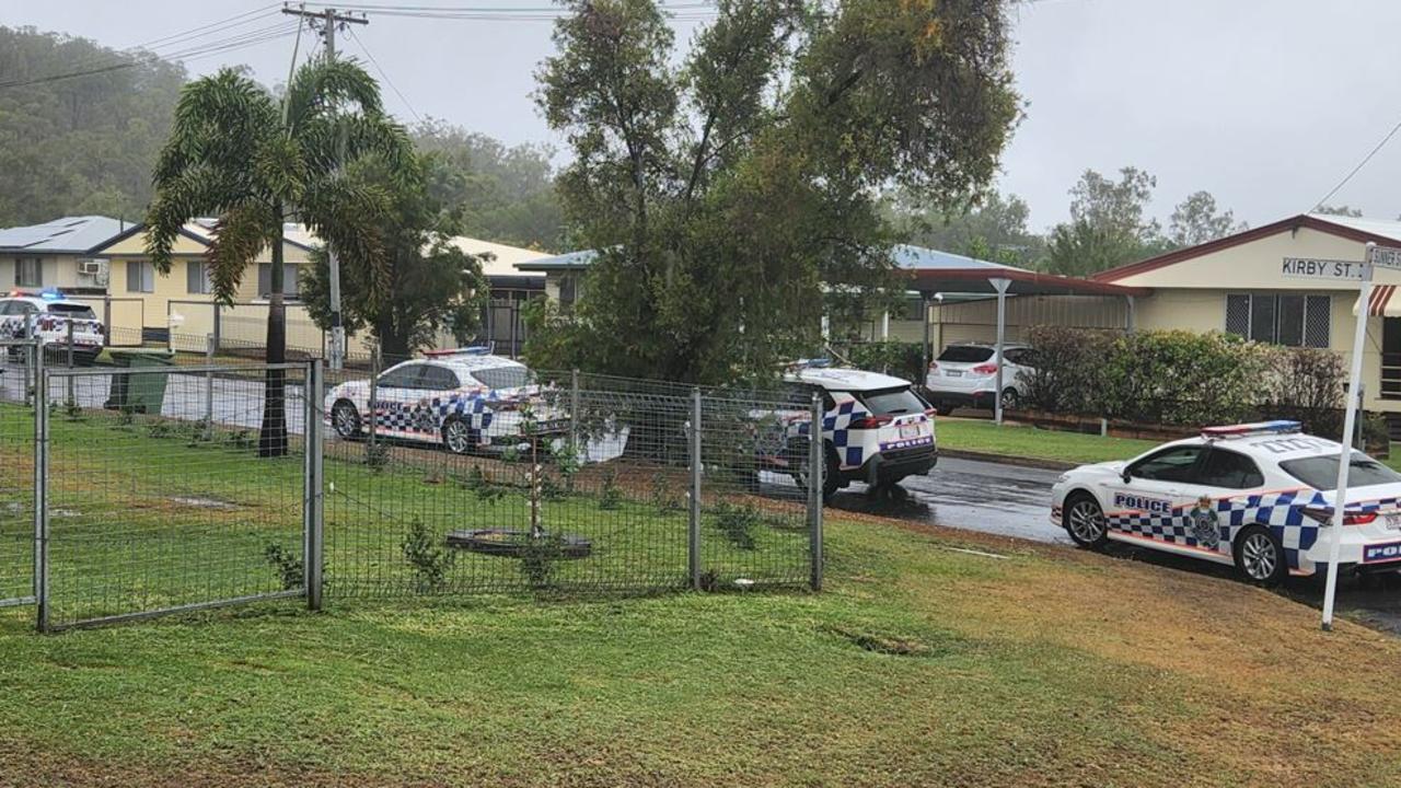 Police swarmed Kirby Street in North Rockhampton on Sunday, November 19. *There is no suggestion any of the houses pictured here were involved in the incident.