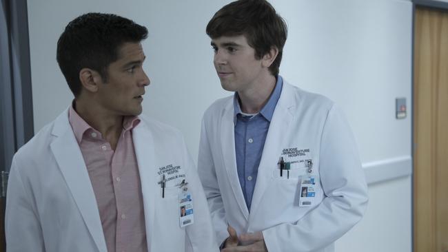 Nicholas Gonzalez as Dr Neil Melendez, navigating his relationship with Freddie Highmore’s autistic character Dr Shaun Murphy in The Good Doctor. (Pic: Supplied)