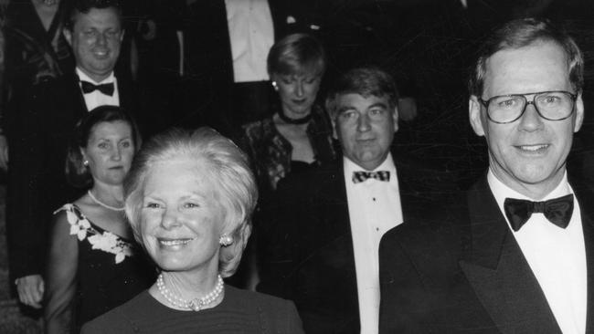 SA Premier Dean Brown escorting Katharine, the Duchess of Kent to a state dinner in her honour at the Hyatt Regency in 1995. Pictured behind them, Treasurer Stephen Baker and wife Beverley followed by the former Opposition Leader Mike Rann and Ms Ingrid Day. Picture: File