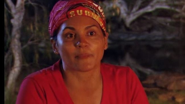 Sandra after being voted out by everyone including her own daughter.