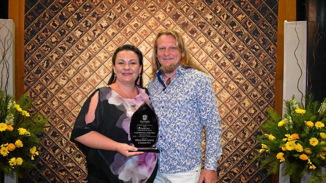 PASSION: Antonija and Ralph Monckton from Kilkivan Bush Camping and Caravan Park got the Small Business of the Year award. Picture: Scott Kovacevic