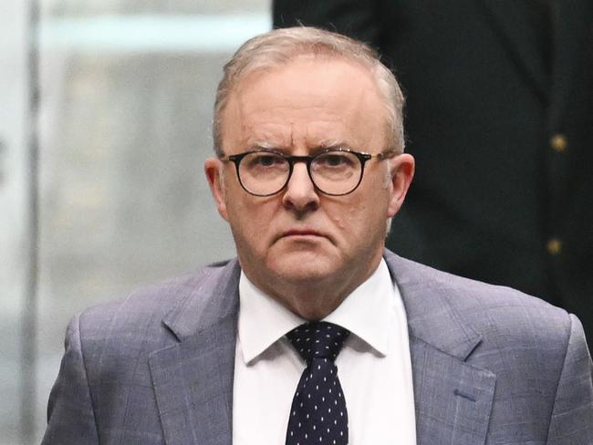 CANBERRA, AUSTRALIA  - NewsWire Photos - November 26, 2024: Prime Minister Anthony Albanese during Question Time at Parliament House in Canberra. Picture: NewsWire / Martin Ollman