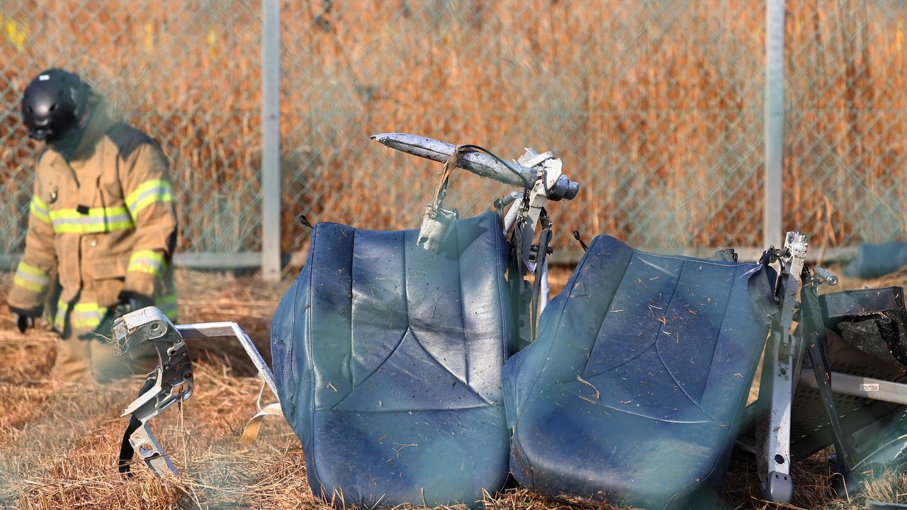 This picture shows wreckage at the scene.