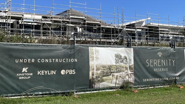 The Serenity Reserve townhouse project which was under construction by PBS Building.