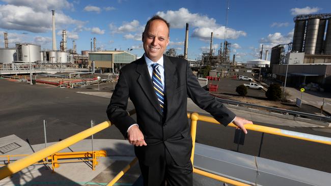 Viva Energy CEO Scott Wyatt at the Geelong refinery. Picture: David Geraghty