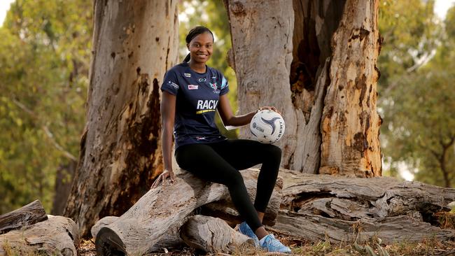 Malawi netballer Mwai Kumwenda hopes to carry her form from the Gold Coast Commonwealth Games into the new season with the Melbourne Vixens. Picture: Stuart McEvoy