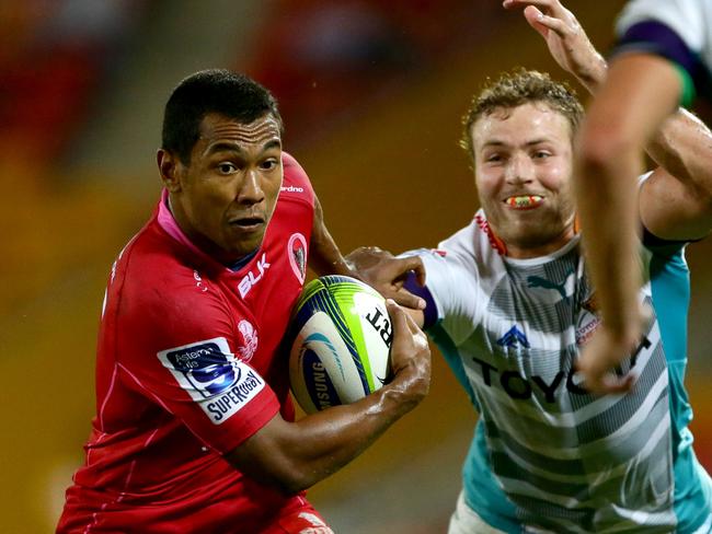 Aidan Toua playing for the Reds in 2014. Picture: Darren England.