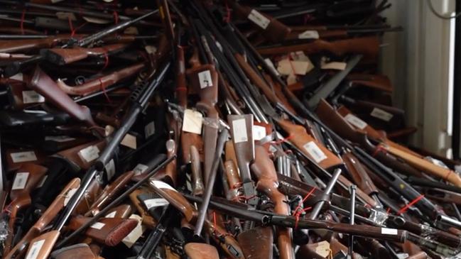 The WA Government's buyback scheme has seen more than 8000 Western Australians hand in 14,000 guns to police including more than 1300 handguns, 3000 shotguns and 9000 rifles.