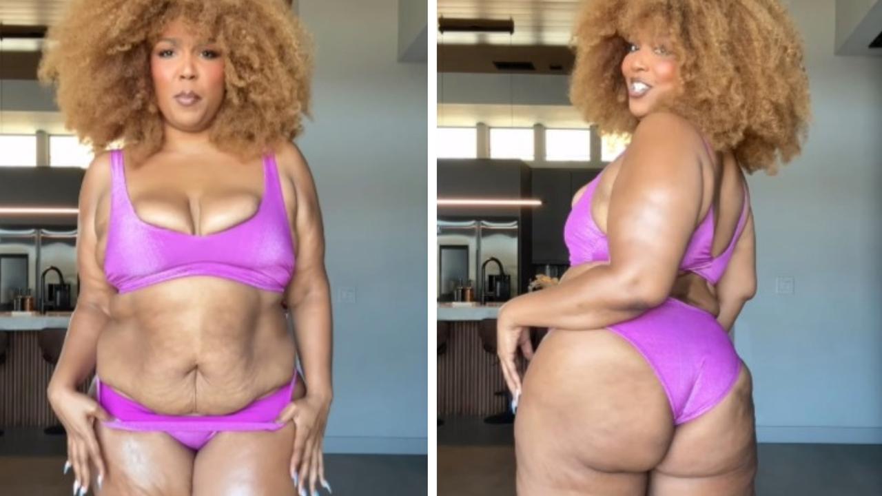 Lizzo shows off weight loss in tiny bikini