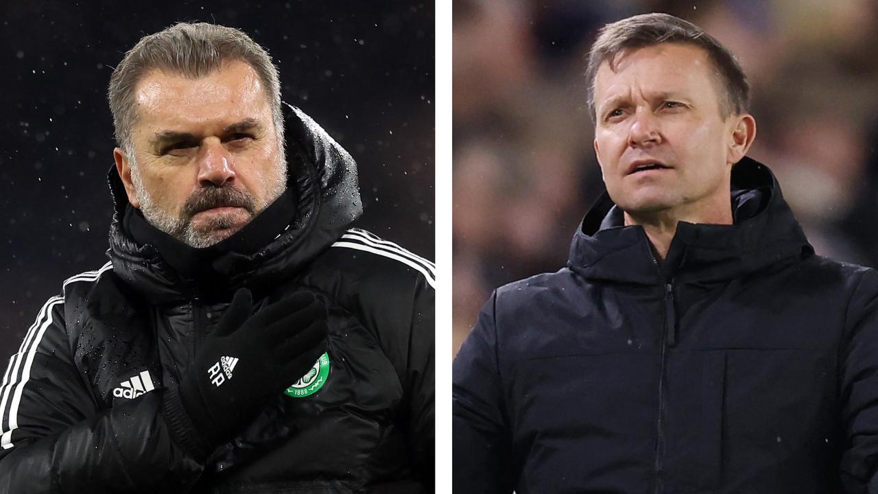 Jesse Marsch has been sacked as Leeds boss and Ange Postecoglou is a heavy favourite to take over. Picture: Getty