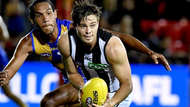 Collingwood's Josh Thomas in action. Picture: Getty