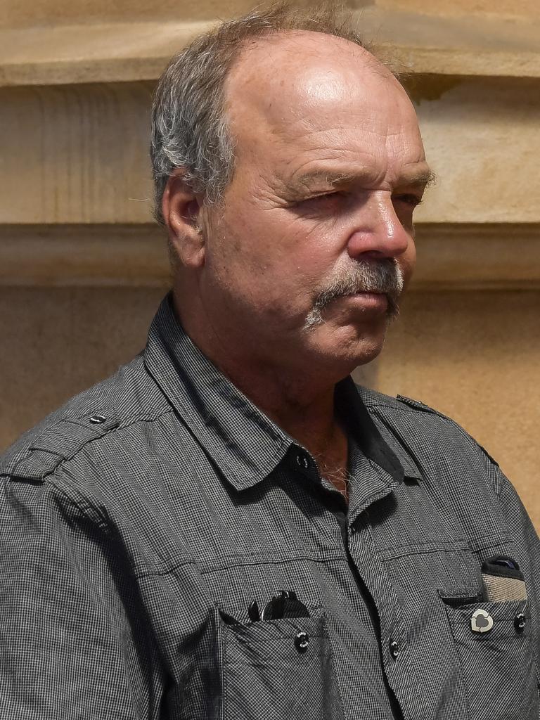 Ron Sternberg, husband of Bernice Sternberg is seen leaving Adelaide District Court. Picture: NCA NewsWire/Roy VanDerVegt