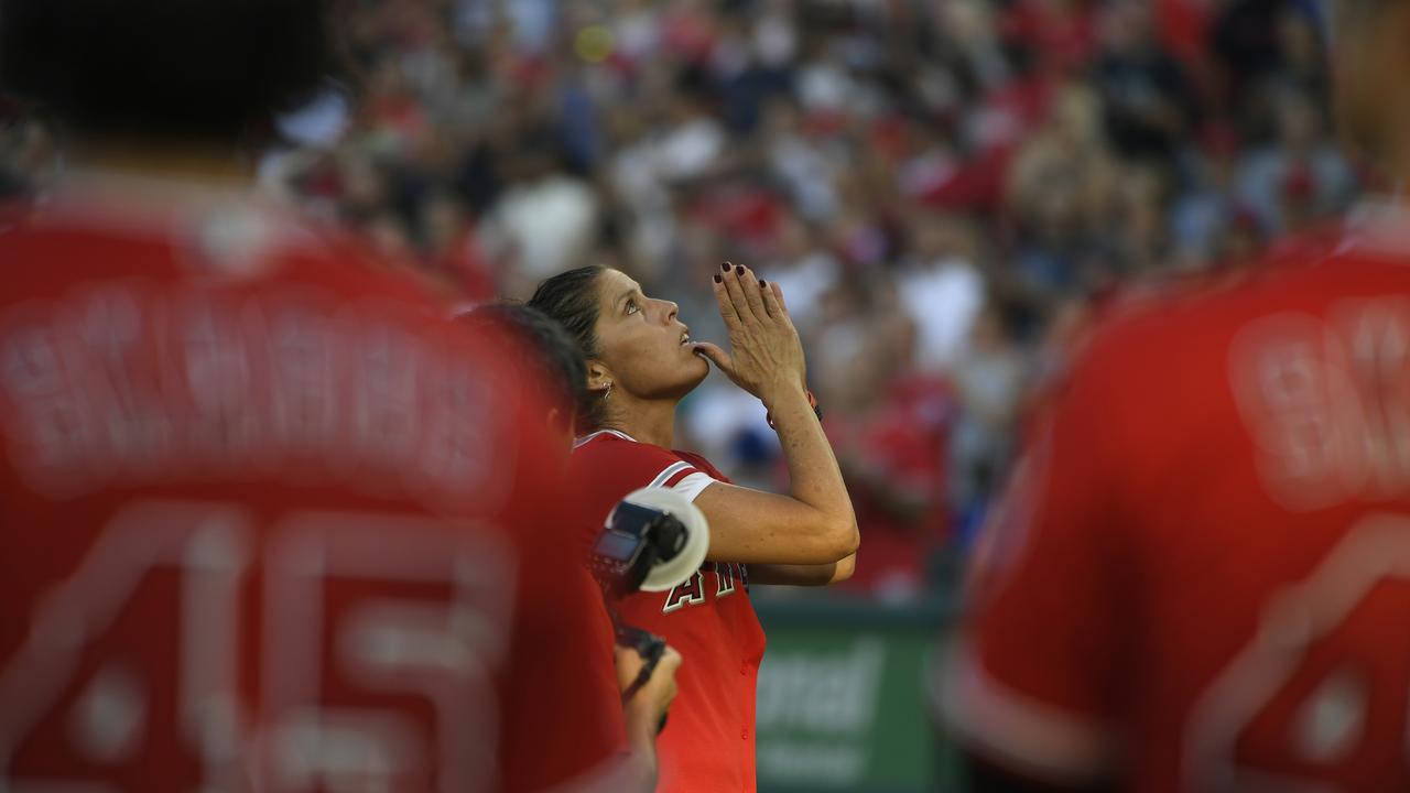 Heavy-hearted Angels win their 1st game after Skaggs' death