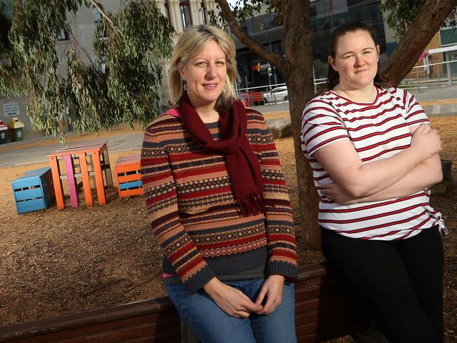 Qualia creator Heidi Everett and Hadley Johnson at Northcote Town Hall.