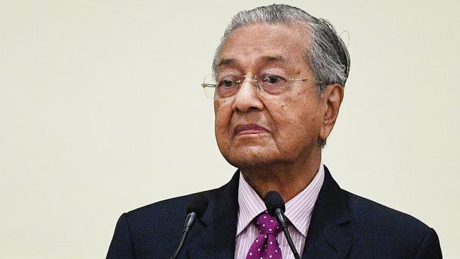 Mahathir Mohamad blames Anwar Ibrahim for the sudden unavailability of several city venues booked for the weekend. Picture: AFP