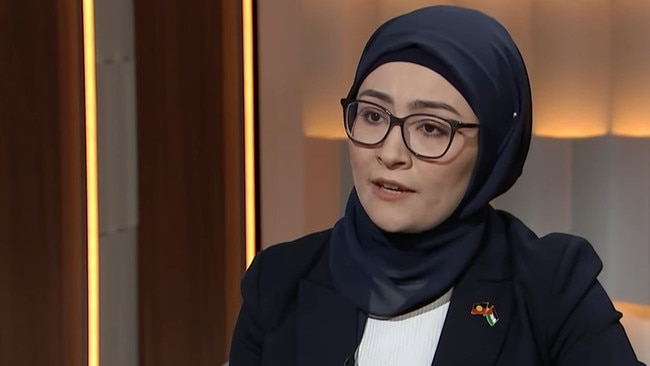 Senator Fatima Payman on Insiders on Sunday. Picture - ABC