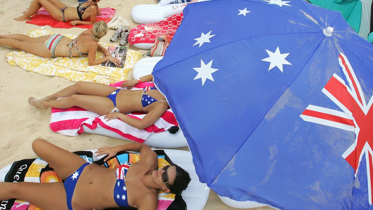 Australia’s iconic beaches are usually packed with families and revellers on January 26, celebrating what it means to be Australian in great company. Picture: Sergio Dionisio/Getty Images