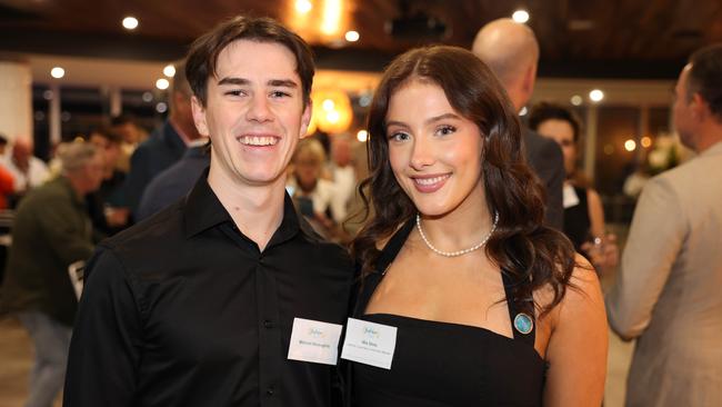 Mitchell McLaughlin and Mia Sims at the Gold Coast Australian of the Year Awards 2025 at Sky Point for Gold Coast at Large. Picture, Portia Large.