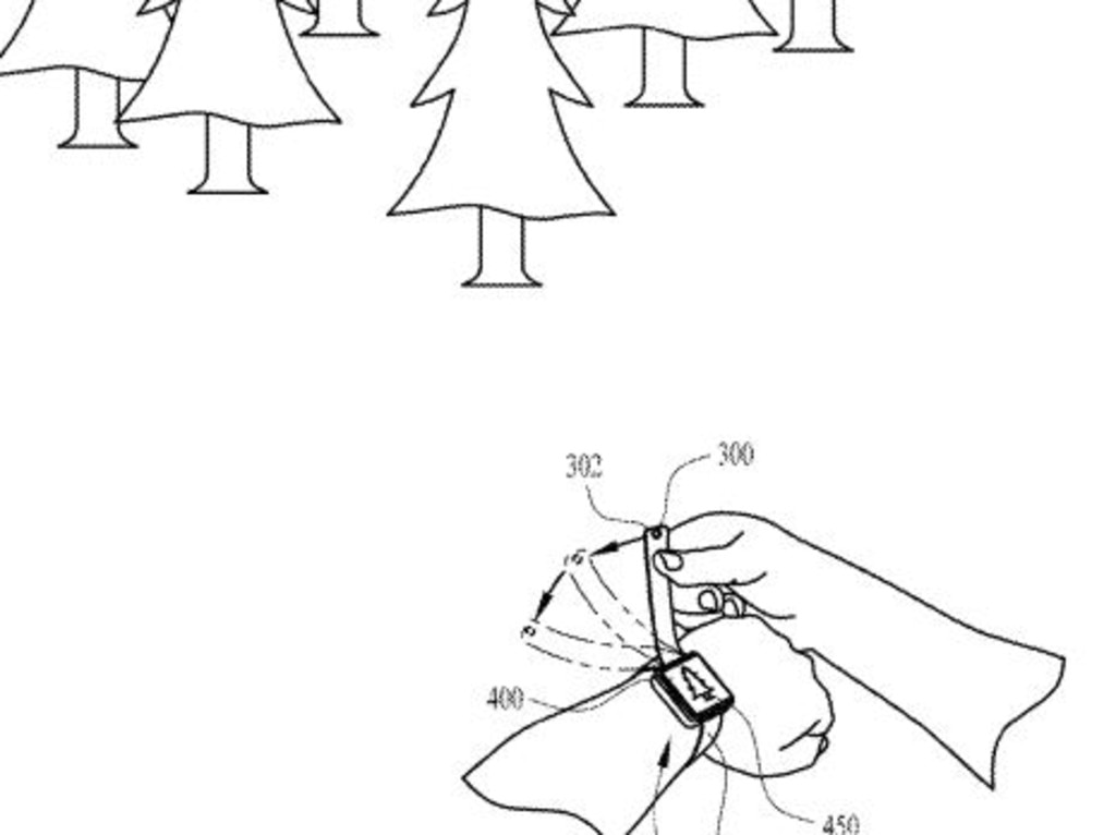 Whether we actually need a camera on a smartwatch is debatable, although there might be times when you do want to take a quick snap and you don’t want to carry your phone with you. Picture: Apple/USPTO