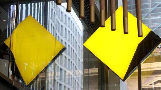 SYDNEY, AUSTRALIA - NewsWire Photos MAY 4, 2024: Commonwealth Bank signage on George Street in the Sydney CBD. Federal budget stock images.Picture: NCA NewsWire / Damian Shaw