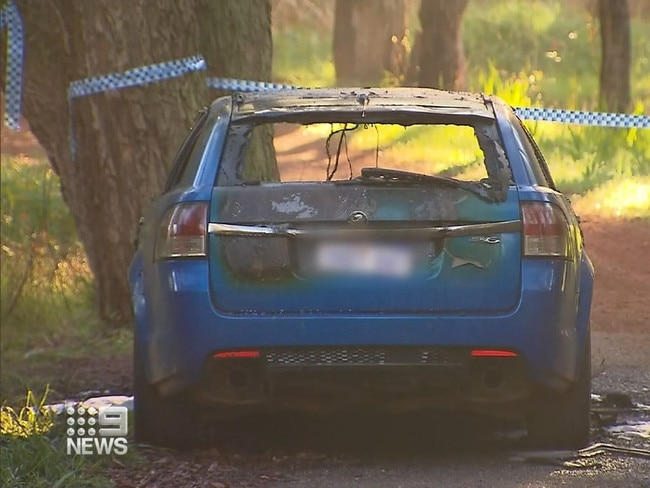 A 33-year-old woman has suffered third-degree burns after a car fire in Perth's outer-east.