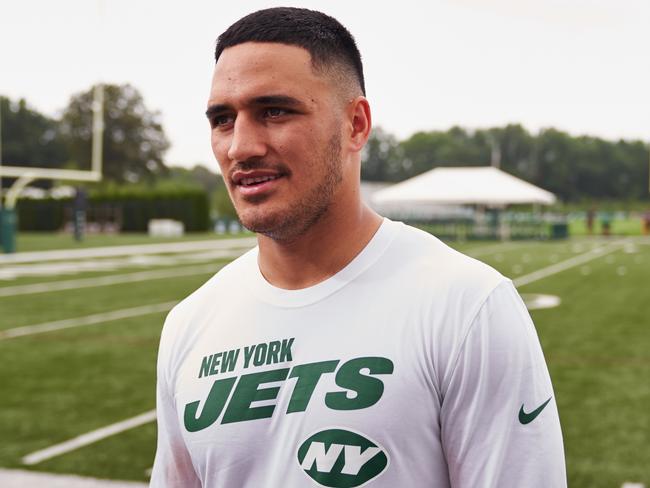 Rugby league superstar Valentine Holmes is considering a return to the NRL next year if he can’t fulfil his American football ambitions. Picture: James Keivom for News Corp Australia