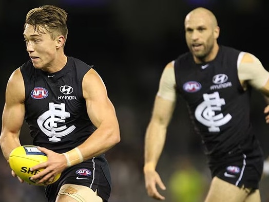 Patrick Cripps and Chris Judd. Picture : Carlton football club.