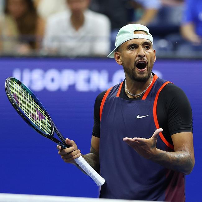 Would US Open victory spur Nick Kyrgios to retire from tennis? Picture: Mike Stobe/Getty Images/AFP