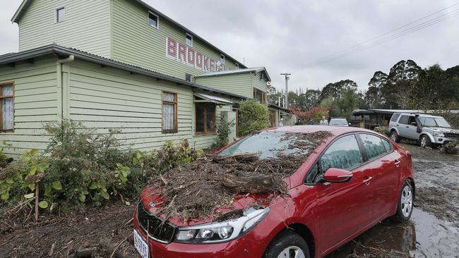 Flood damage at Brookfield restaurant and function centre, Margate. Picture: MATHEW FARRELL