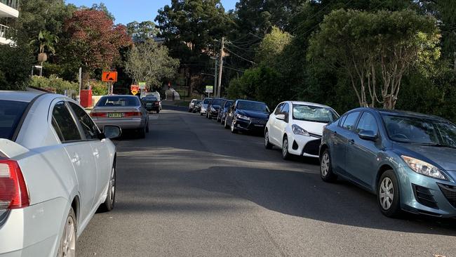 The street where he wilfully exposed himself. An entry to Normanhurst Boys High School is at the end of the street.