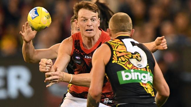 Brendon Goddard started the game on fire for Essendon.