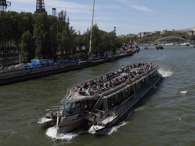 The Seine has been a hot topic of discussion. (Photo by Valentine CHAPUIS / AFP)