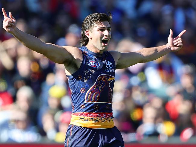 Josh Rachele starred in a big win for the Crows. Picture: Sarah Reed/AFL Photos via Getty Images