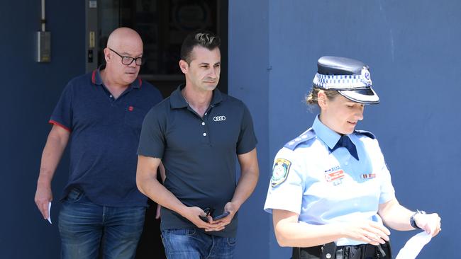 Mr Koletti with police in November 2020. Picture: NCA NewsWire/Joel Carrett