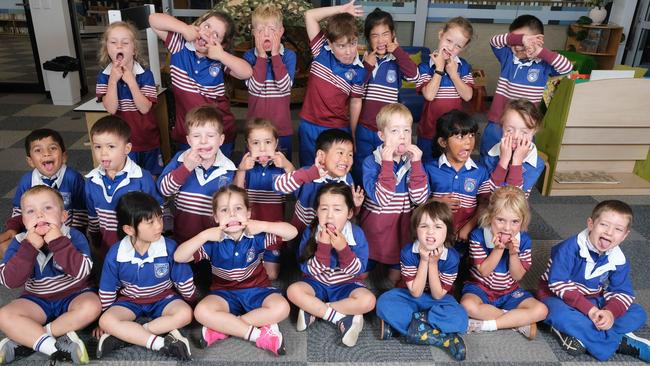 Kardinia International College FYSM Back row (left to right) Ruby Creasey, Elsie Sims, Harvey Smith, George Aston, Kathy Ye, Sophie Marsland, Jeremy BaekMiddle row (left to right) Shrey Patkar, Julian Thacker, Elliot Sier, Hadley Pettifer, Nathan Li, Zachary Elliott, Kavya Ranabahu, Hannah CurtisFront row (left to right) Mack Robinson, Chloe Choo, Emilia Leone, Lola Antonio, Beaumont Center, Nina Davis, Arlo Little Picture Mark Wilson