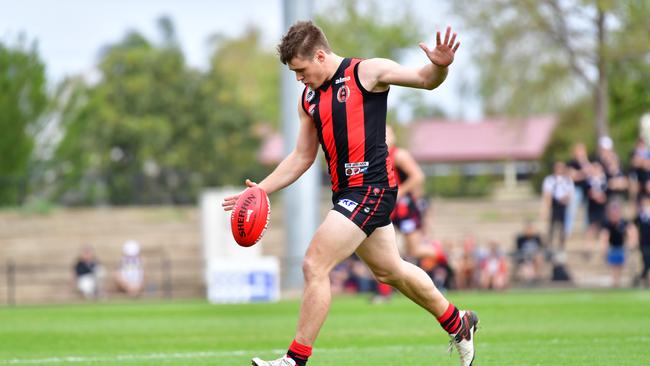 Daniel McCallum on the burst for Rostrevor Old Collegians. Picture: AAP/Keryn Stevens