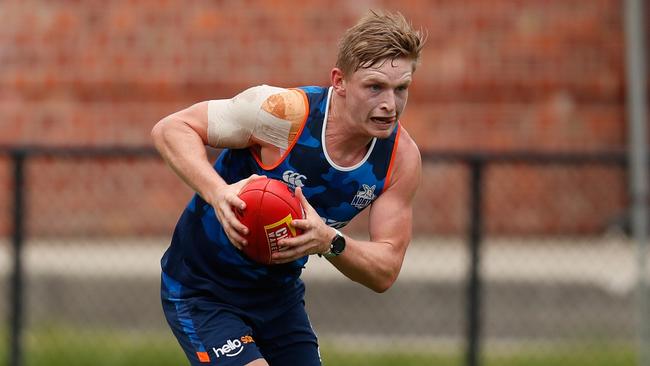 Jack Ziebell’s midfield move has resulted in a SuperCoach spike. Picture: Michael Willson/AFL Media/Getty Images.