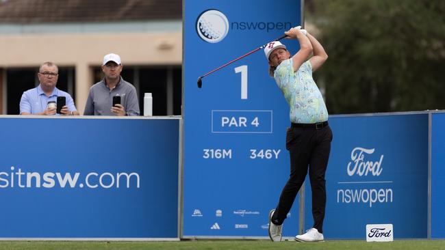 Cameron Smith playing in the NSW Open pro-am at Murray Down Golf Club. Photo: Golf NSW