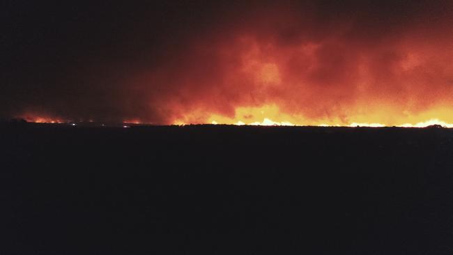 The Little Desert fire in January 2025. Picture: Supplied by Marty Colbert