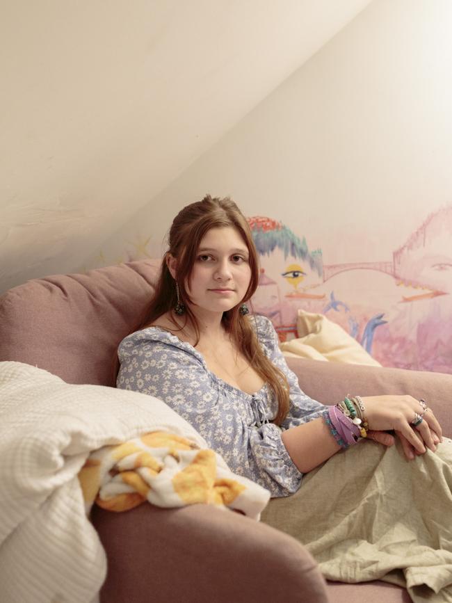 Birdie in her bedroom. Picture: Sarah Blesener for WSJ