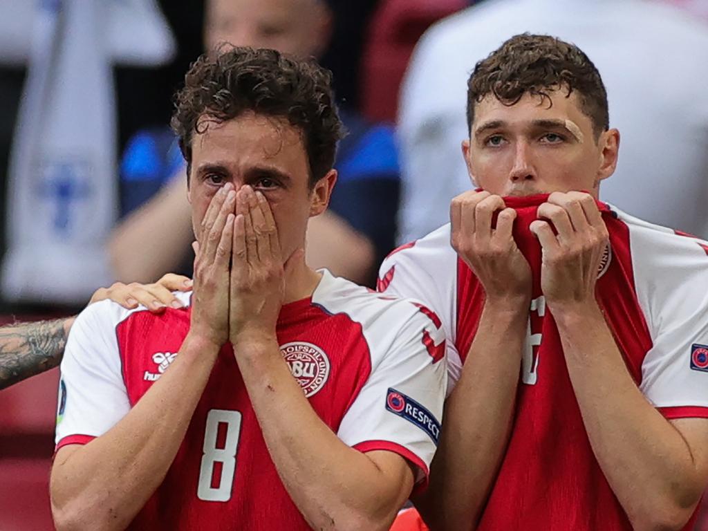 The football world held its breath as did Eriksen’s teammates.