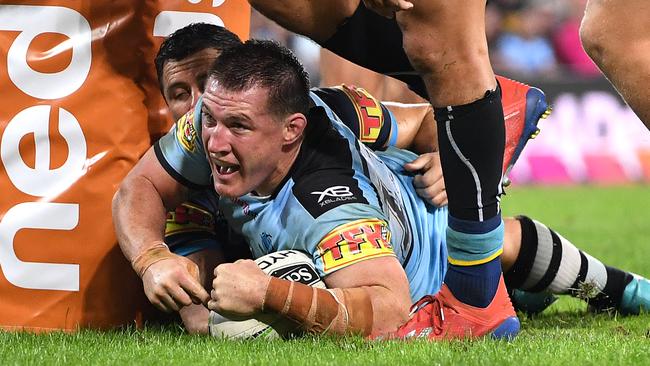 Paul Gallen headlined the Magic Round opener. (AAP Image/Dave Hunt)