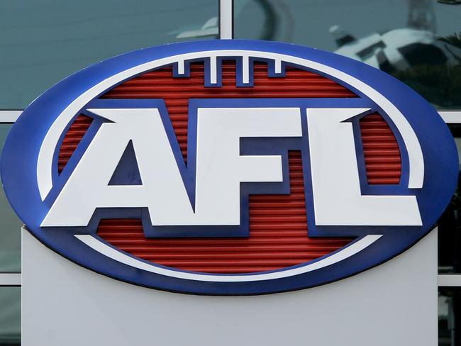 Signage at AFL House in the Docklands precinct of Melbourne, Victoria, on Thursday, September 21, 2017. (AAP Image/Mal Fairclough) NO ARCHIVING, EDITORIAL USE ONLY