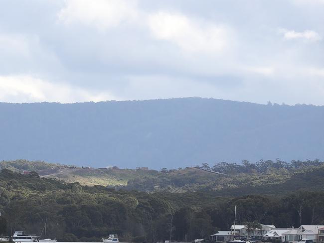 The view towards the composting facility from the balcony of Mrs Nicholls’ home. Picture: Sue Graham