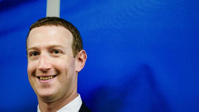 Facebook founder and CEO Mark Zuckerberg. Picture: AFP