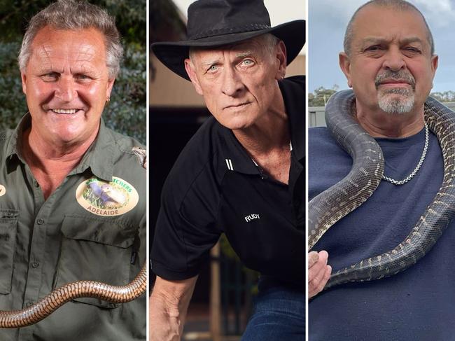 South Australian snake catchers tell their wild stories. Pictures: The Advertiser / Supplied