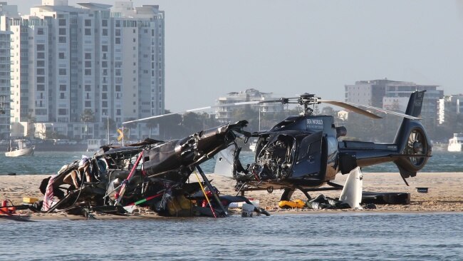 The British Foreign Commonwealth and Development Office confirmed two British nationals are among four people killed in the Gold Coast helicopter crash on Monday. Picture: Glenn Hampson