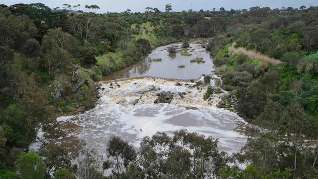 Pictures of the Barwon River ahead of predicted rain storms and rising river levels. Buckley falls Picture: Mark Wilson