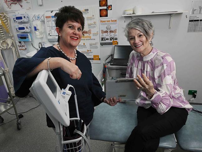 28/10/2024: Patient (R) Patricia Arguello de Avila  in the doctors' rooms with Tracey Johnson CEO of Inala Primary Care, Inala, Brisbane.  Chronic disease rates are double or even triple according to your postcode. pic: Lyndon Mechielsen / The Australian